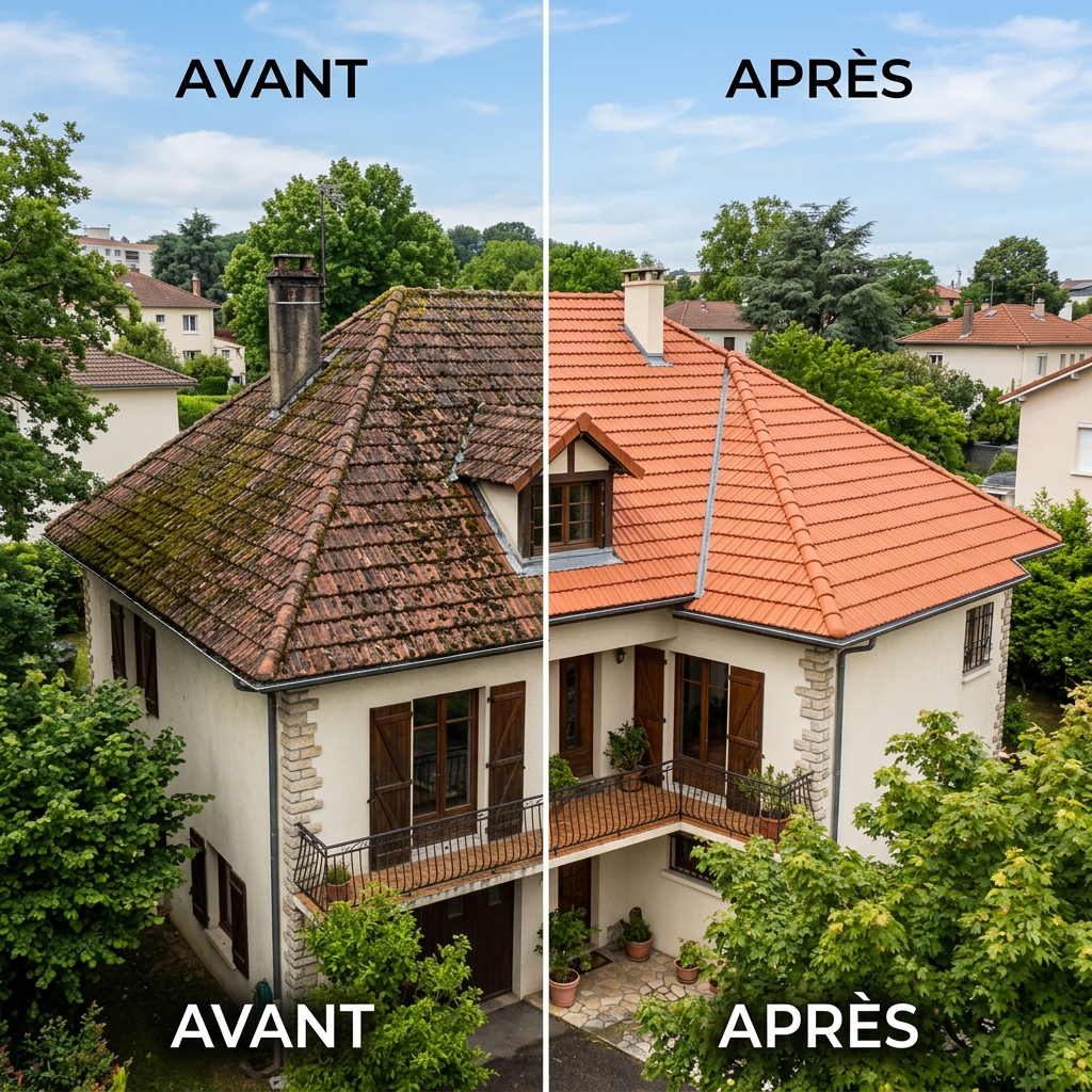 Démoussage toiture dans le Rhône : quand, comment et à quel prix ?