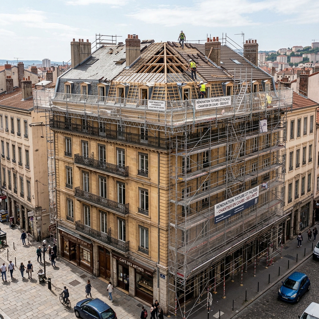 Toiture en copropriété à Lyon : syndic, vote AG et répartition des coûts
